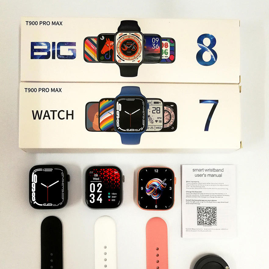 2023 Smart Watch T900 Pro Max L Series 7/8 Full Touch IWO Reloj Inteligente Montre Waterproof Seri 7/8 Smartwatch T900pro Max L