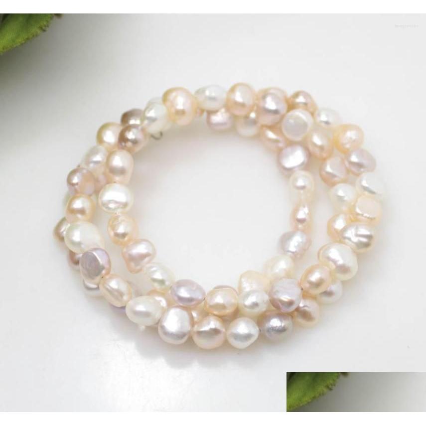 Beaded Strand Beauty 8Mm Real Baroque Pearl Handmade 3Rows Stretch Bracelet 7Inches White Black Choose Color Drop Delivery Jewelry Br Dh1Mo
Beaded Strand Beauty 8Mm Real Baroque Pearl Handmade 3Rows Stretch Bracelet 7Inches White Black Choose Color Drop Delivery Jewelry Br Dh1Mo