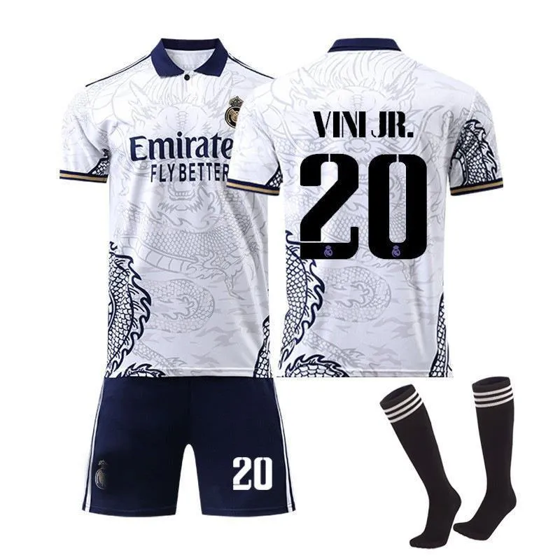 Soccer Jerseys 2023-24 Dragon print version football suit No. 10 Modric No. 9 Benzema children's adult suit soccer jersey
Soccer Jerseys 2023-24 Dragon print version football suit No. 10 Modric No. 9 Benzema children's adult suit soccer jersey