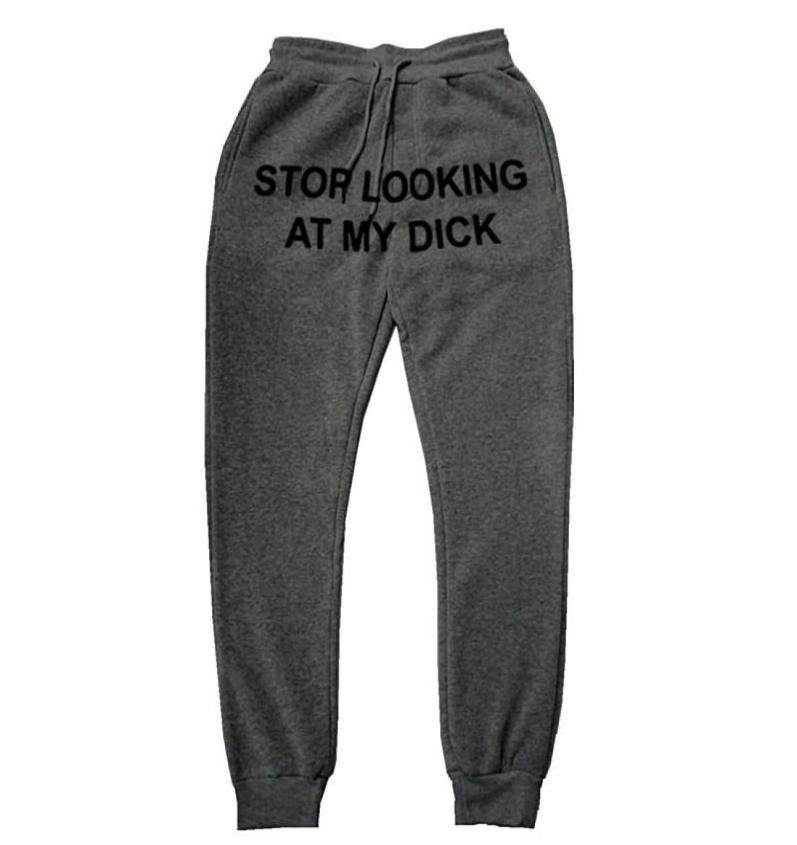 Men039s Pants Mens Joggers Casual Stop Looking At My Dick Sweatpants Hip Hop Print High Waist Trousers Streetwear Hippie4645709, Silver
Men039s Pants Mens Joggers Casual Stop Looking At My Dick Sweatpants Hip Hop Print High Waist Trousers Streetwear Hippie4645709, Silver