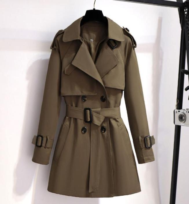 Designer Spring Autumn Women Trench Coat Korean Casual Loose Ladies Windbreaker Long Section Belt British Style Overcoat 4XL6614505, Beige
Designer Spring Autumn Women Trench Coat Korean Casual Loose Ladies Windbreaker Long Section Belt British Style Overcoat 4XL6614505, Beige
