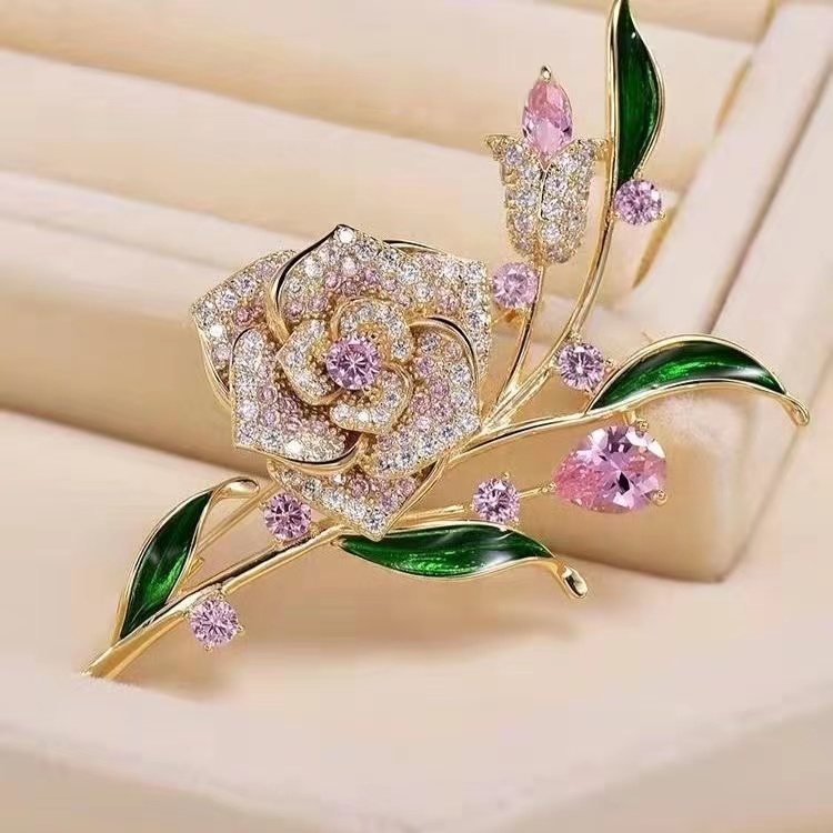 Rose brooch high-end luxury women's brooch pin accessories versatile temperament atmospheric coat new style
Rose brooch high-end luxury women's brooch pin accessories versatile temperament atmospheric coat new style