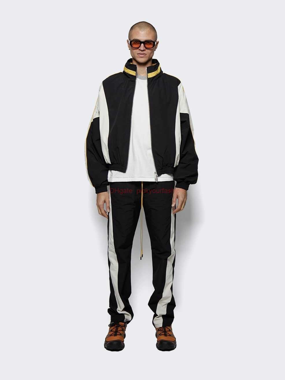 Designer Fashion Clothing Casual Pant Rhude American Side Curved Stripe Casual Pants for Mens High Street Vibe Style Pockets with Drawstring High Street Pants Stree, Black
Designer Fashion Clothing Casual Pant Rhude American Side Curved Stripe Casual Pants for Mens High Street Vibe Style Pockets with Drawstring High Street Pants Stree, Black