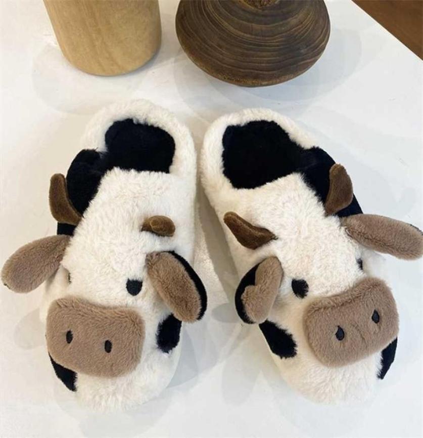 Winter Slippers Cute Animal Cow Slipper Fluffy Plush Warm Fashion Shoes Indoor Home Nonslip Cotton Shoes Female Funny Shoes 220118445841, Dark grey
Winter Slippers Cute Animal Cow Slipper Fluffy Plush Warm Fashion Shoes Indoor Home Nonslip Cotton Shoes Female Funny Shoes 220118445841, Dark grey