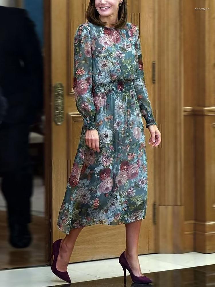 Casual Dresses Women' Designer High Quality Princess Spring Autumn Office Party Celebrity Elegant Print Long Sleeved Chiffon Dress, Multi
Casual Dresses Women' Designer High Quality Princess Spring Autumn Office Party Celebrity Elegant Print Long Sleeved Chiffon Dress, Multi