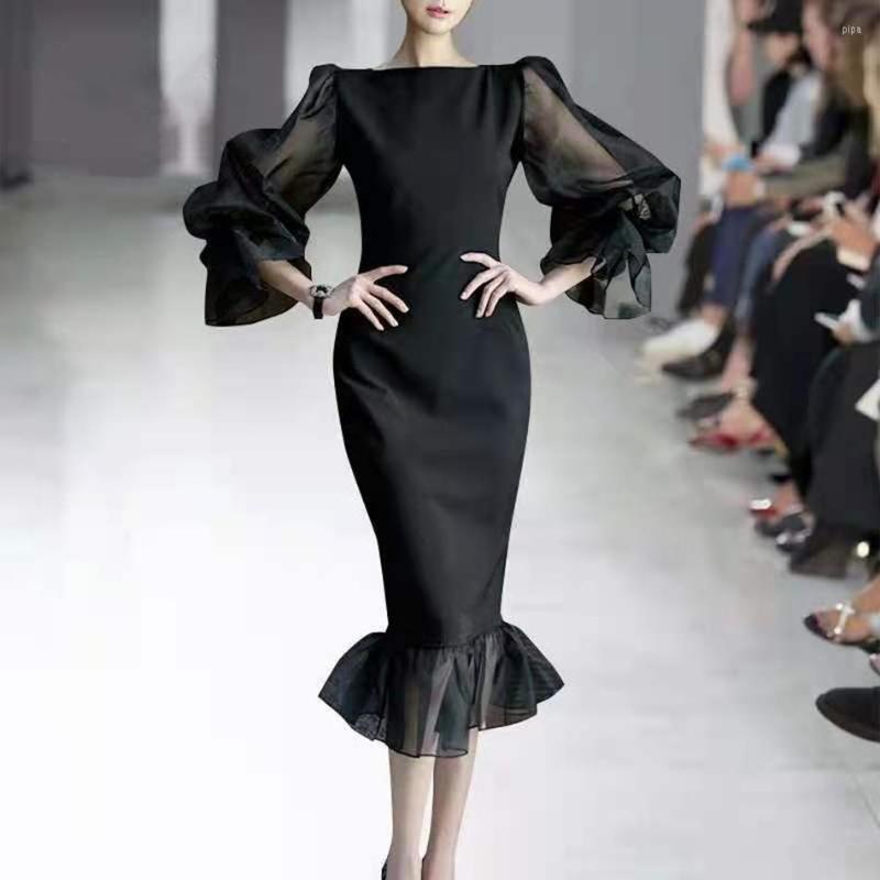 Casual Dresses O-neck Lantern Long Sleeve 2023 Summer Women's Sexy Bodycon Dress Fashion Ruffle Celebrity Club Party Vestido, Black
Casual Dresses O-neck Lantern Long Sleeve 2023 Summer Women's Sexy Bodycon Dress Fashion Ruffle Celebrity Club Party Vestido, Black