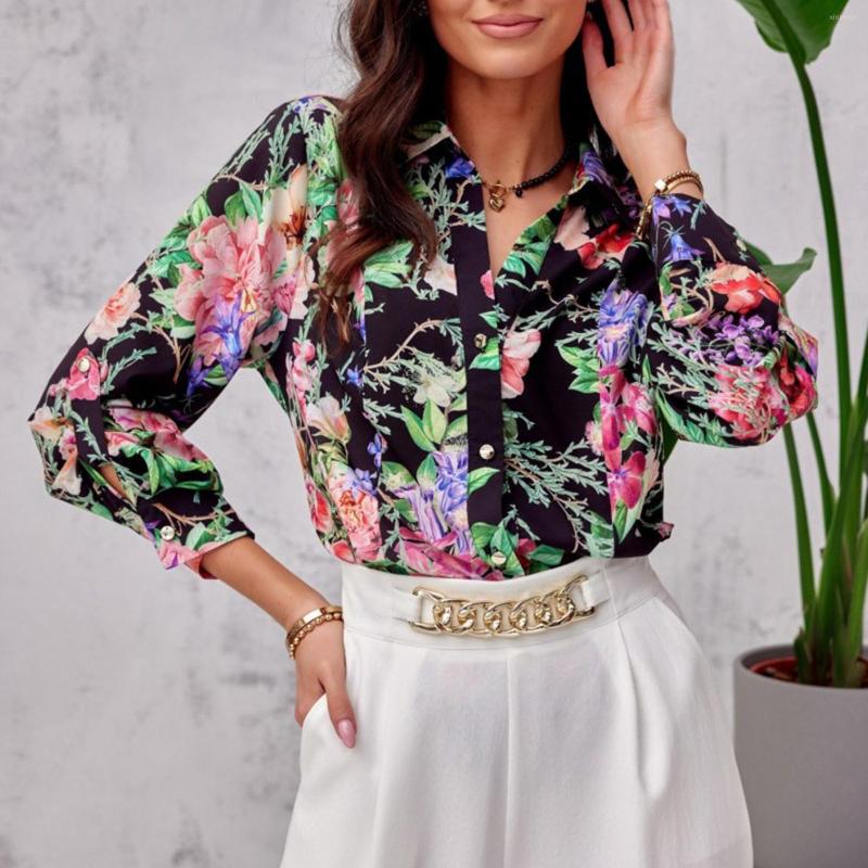 Women' Blouses 2023 Summer Women' Shirt Print Button Lantern Sleeve Loose Elegant Female Spring Casual Vintage Office Ladies Clothing, Black
Women' Blouses 2023 Summer Women' Shirt Print Button Lantern Sleeve Loose Elegant Female Spring Casual Vintage Office Ladies Clothing, Black