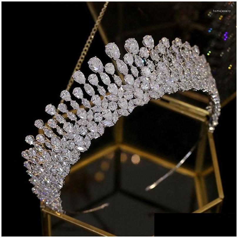 Hair Clips Barrettes Bride Tiara Crystal Headdress Wedding Accessories Fl Zircon Crowns Headband Jewelry For Women Drop Delivery H Dhgfe
Hair Clips Barrettes Bride Tiara Crystal Headdress Wedding Accessories Fl Zircon Crowns Headband Jewelry For Women Drop Delivery H Dhgfe