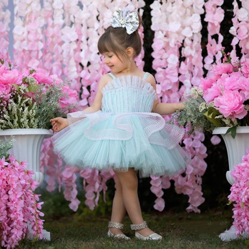 Girl Dresses Sky Blue Cute Polka-dot Tulle Flower Sleevesless Straps Wedding Party Dress Communion Birthday Gown
Girl Dresses Sky Blue Cute Polka-dot Tulle Flower Sleevesless Straps Wedding Party Dress Communion Birthday Gown
