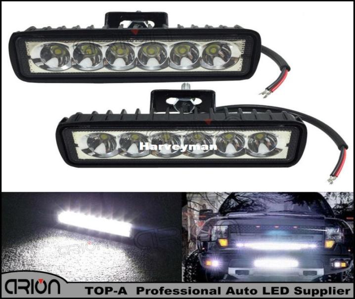 2Pcs 6 inch 18W LED Light Bar 12V 24V Motorcycle Offroad 4x4 ATV Spot Daytime Running Lights Truck Tractor Warning Work Spotlight7196305
2Pcs 6 inch 18W LED Light Bar 12V 24V Motorcycle Offroad 4x4 ATV Spot Daytime Running Lights Truck Tractor Warning Work Spotlight7196305