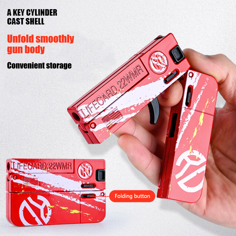 Creative LifeCard Outdoor Sports Alloy Gun Toys Model 2 Shells Pistol Card Guns Model Bullet Shelling Folding Gun Toy Cool Boy Birthday Gift 2088
Creative LifeCard Outdoor Sports Alloy Gun Toys Model 2 Shells Pistol Card Guns Model Bullet Shelling Folding Gun Toy Cool Boy Birthday Gift 2088