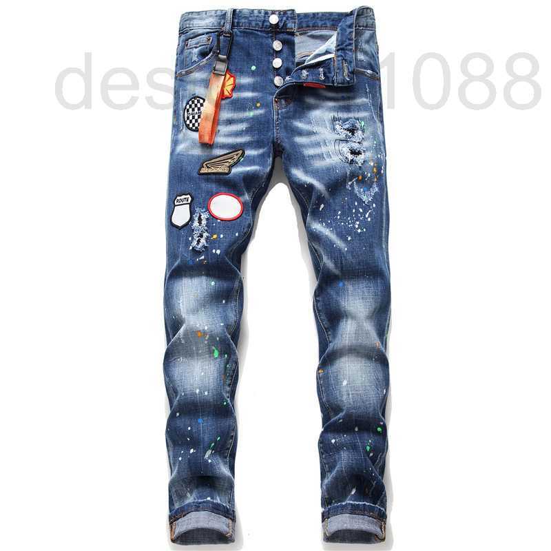 designer Mens Jeans Designer Pant mens Slim Fit Elastic Embroidery Fashion jean style Cat Whisker Whitening Men's Broken Hole Same Style High Quality 5TGE, 13
designer Mens Jeans Designer Pant mens Slim Fit Elastic Embroidery Fashion jean style Cat Whisker Whitening Men's Broken Hole Same Style High Quality 5TGE, 13