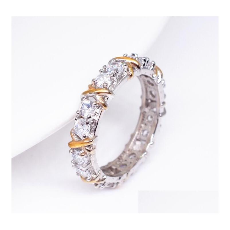 Wedding Rings Fashion Cz Simated Diamond 10Kt White Yellow Gold Filled Band Cross Ring Size 511 Drop Delivery Jewelry Dhouj
Wedding Rings Fashion Cz Simated Diamond 10Kt White Yellow Gold Filled Band Cross Ring Size 511 Drop Delivery Jewelry Dhouj