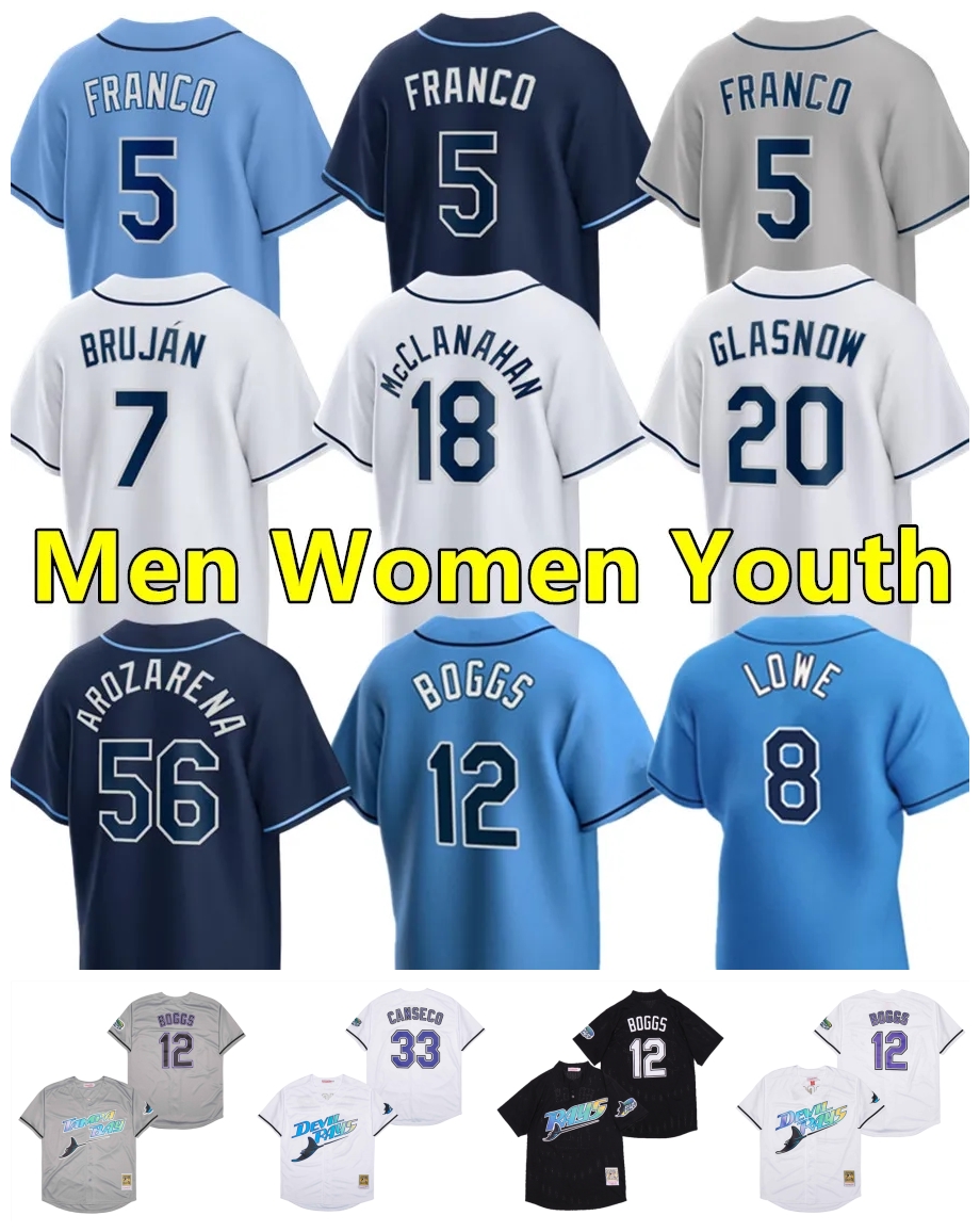 Wander Franco Devil Rays Baseball Jersey Tampa Bay Wade Boggs Jose Canseco Evan Longoria Fred McGriff Randy Arozarena Brujan Brandon Lowe Taylor Walls Size S-5XL, Men size s-5xl
Wander Franco Devil Rays Baseball Jersey Tampa Bay Wade Boggs Jose Canseco Evan Longoria Fred McGriff Randy Arozarena Brujan Brandon Lowe Taylor Walls Size S-5XL, Men size s-5xl