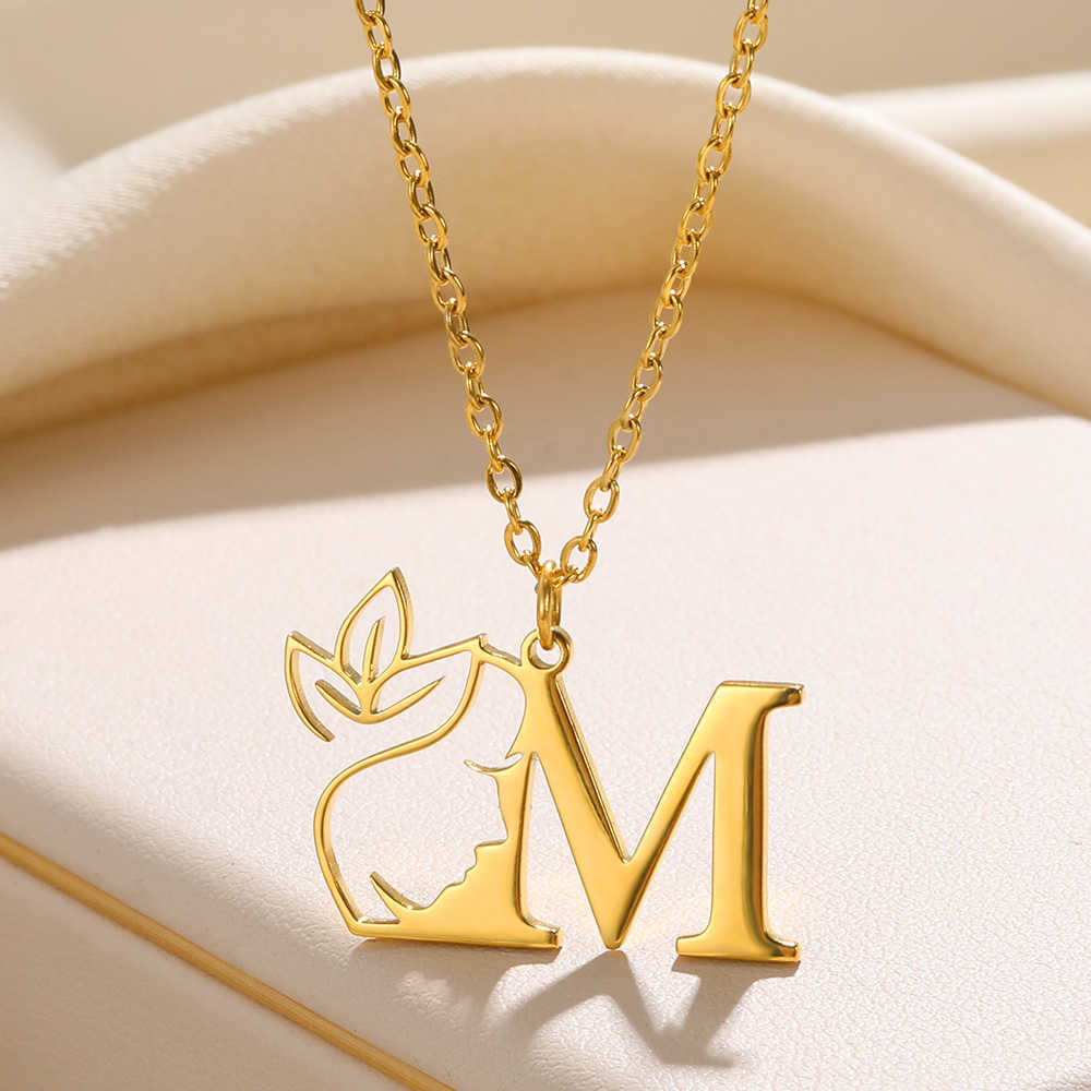 Pendant Necklaces Beauty Flower Initial Necklace Women Girl Gifts Stainless Steel Gold Color Letter Pendant Choker Alphabet Jewelry Free Shipping AA230526
Pendant Necklaces Beauty Flower Initial Necklace Women Girl Gifts Stainless Steel Gold Color Letter Pendant Choker Alphabet Jewelry Free Shipping AA230526