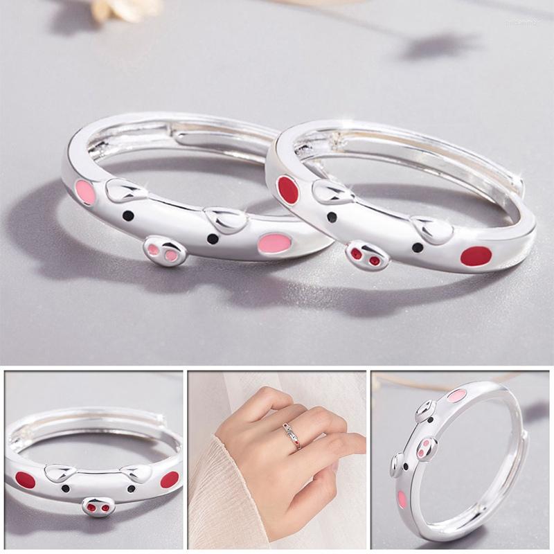 Wedding Rings Women's Ring Cute Pink Enamel Pig For Women Lucky Piggy Animal Couple Opening Man Jewelry Lover Gift
Wedding Rings Women's Ring Cute Pink Enamel Pig For Women Lucky Piggy Animal Couple Opening Man Jewelry Lover Gift