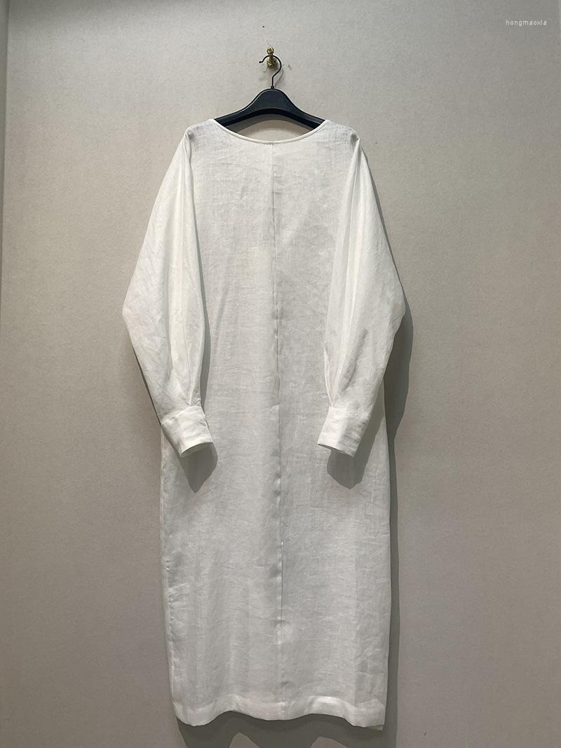 Casual Dresses WAKUTA 2023 Spring Summer Loose Fit A-line Long Vestidos Cotton O Neck Sleeve Robe French Art Lazy Open Back Dress, White
Casual Dresses WAKUTA 2023 Spring Summer Loose Fit A-line Long Vestidos Cotton O Neck Sleeve Robe French Art Lazy Open Back Dress, White