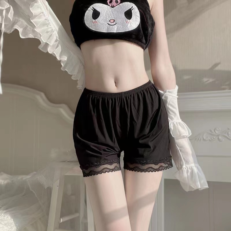Ice silk safety pants summer jk girls daily leggings anti-fade sweet loli lace edge leggings, White
Ice silk safety pants summer jk girls daily leggings anti-fade sweet loli lace edge leggings, White