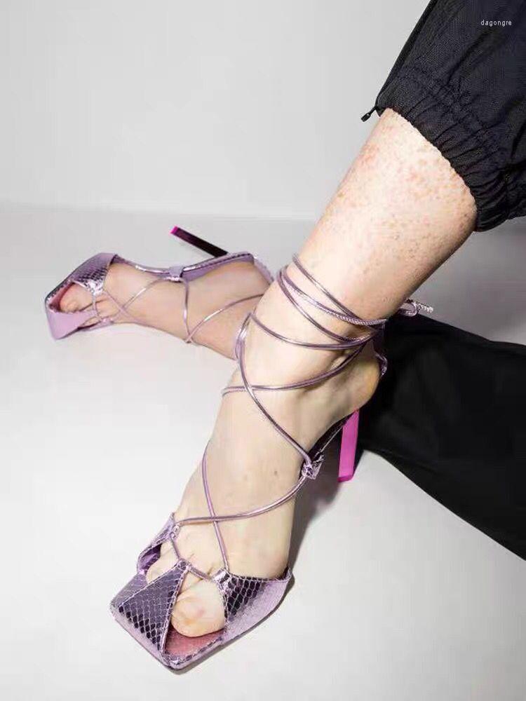 Sandals Summer Catwalk Cross Bandage Snake Serpentine Square Head Roman High Heel Sheepskin Leather Open Toe Ankle Strap Shoes, Yellow
Sandals Summer Catwalk Cross Bandage Snake Serpentine Square Head Roman High Heel Sheepskin Leather Open Toe Ankle Strap Shoes, Yellow