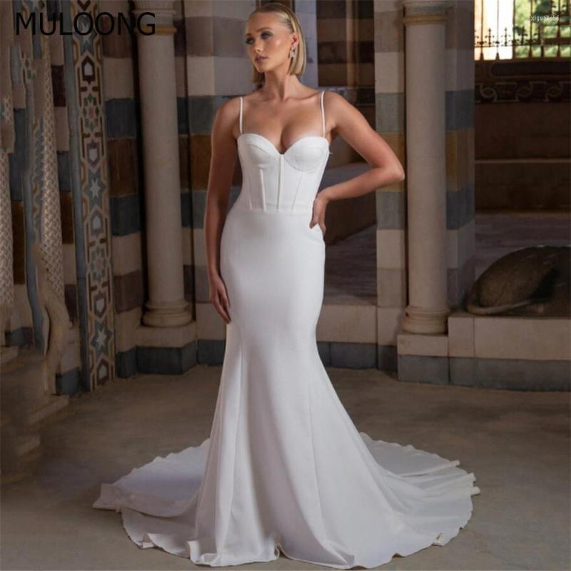 Wedding Dress MULOONG Elegant Ivory Sleeveless Spaghetti Strap Backless Sweetheart Mermaid Long Floor Length Sweep Train Gowns, Green
Wedding Dress MULOONG Elegant Ivory Sleeveless Spaghetti Strap Backless Sweetheart Mermaid Long Floor Length Sweep Train Gowns, Green
