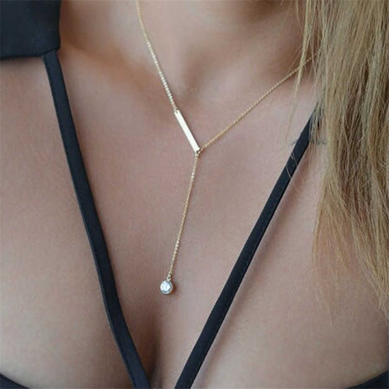 Pendant Necklaces Sexy Crystal Pendants Necklace for Women Tassel Minimalist Necklaces Summer Beach Neck Jewelry Gold Color Chain Collares Bijoux AA230526
Pendant Necklaces Sexy Crystal Pendants Necklace for Women Tassel Minimalist Necklaces Summer Beach Neck Jewelry Gold Color Chain Collares Bijoux AA230526