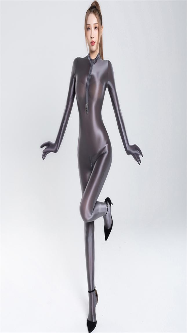 Silky See Through Rompers Shiny Glossy Sexy Jumpsuits Women Full Body Long Sleeve Finger Gloves Clubwear High Elastic Bodysuits 227219618, Gray
Silky See Through Rompers Shiny Glossy Sexy Jumpsuits Women Full Body Long Sleeve Finger Gloves Clubwear High Elastic Bodysuits 227219618, Gray