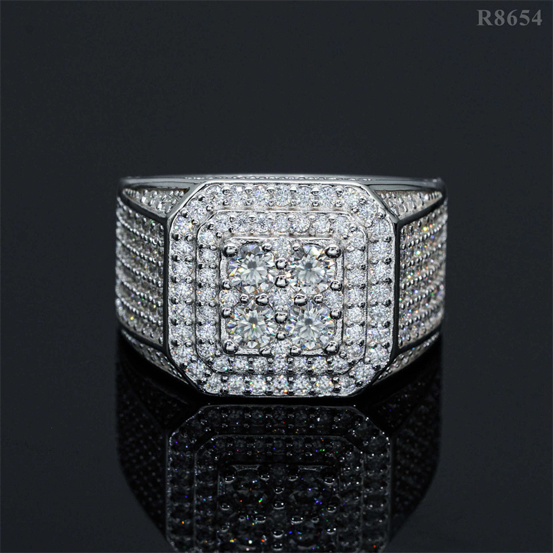Men VVS Moissanite Diamond Rings Passed Test 925 Sterling Silver Moissanite Ring for Party Wedding Nice Gift Size
Men VVS Moissanite Diamond Rings Passed Test 925 Sterling Silver Moissanite Ring for Party Wedding Nice Gift Size