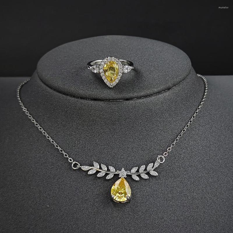 Necklace Earrings Set 2023 Trendy Yellow Silver Color Bride Dubai Jewelry Earings Rings For Women Female Wedding Christmas Party Gift J7616, Picture shown
Necklace Earrings Set 2023 Trendy Yellow Silver Color Bride Dubai Jewelry Earings Rings For Women Female Wedding Christmas Party Gift J7616, Picture shown