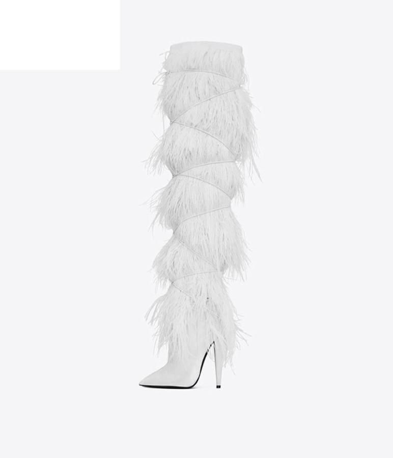 Boots Feather Sexy Ostrich Hair High Heel Pointed Toe European And American Large Size Shoes 2022 Fashion3149802, Black
Boots Feather Sexy Ostrich Hair High Heel Pointed Toe European And American Large Size Shoes 2022 Fashion3149802, Black