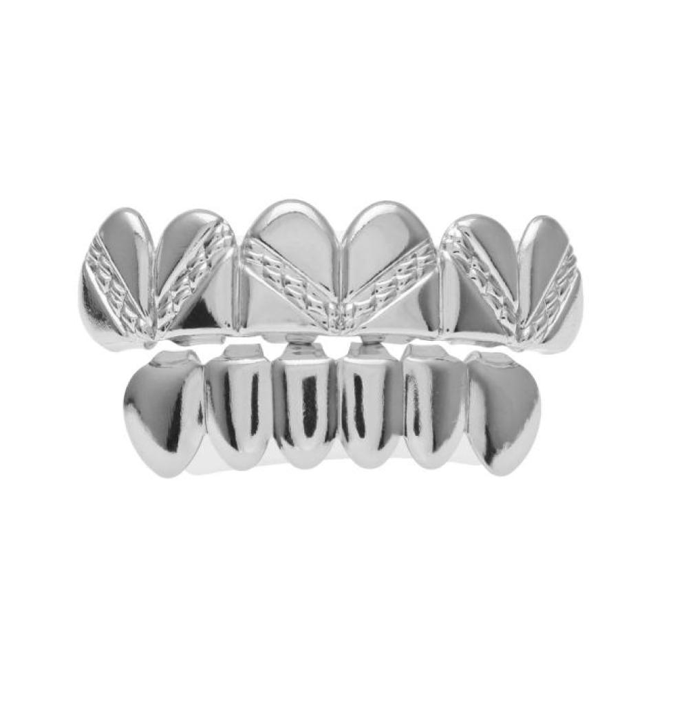 Hip Hop 14K Gold Silver Plated Top Bottom Teeth Grills Men Joker Grill Fake Mouth Grills for Christmas Costume5063091
Hip Hop 14K Gold Silver Plated Top Bottom Teeth Grills Men Joker Grill Fake Mouth Grills for Christmas Costume5063091