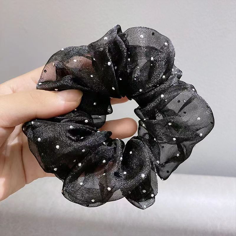 Luxury Designer Designer Hairpiece Bun Mesh Wave for woman Flower Tie - Elegant Fabric Scrunchie For Ponytails, Updos, And For Woman Hair Rings Jewelr