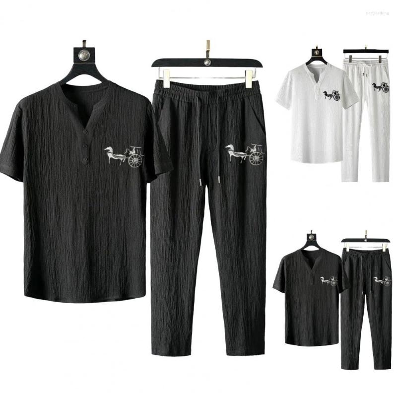 Men's Tracksuits 1 Set Men Outfit Male Top Trousers Solid Color Relaxed Fit Mid Waist Sportswear Elastic, Black
Men's Tracksuits 1 Set Men Outfit Male Top Trousers Solid Color Relaxed Fit Mid Waist Sportswear Elastic, Black