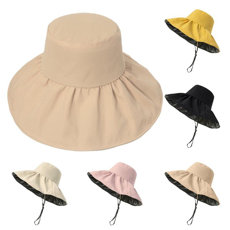 Wide Brim Hats Women Sunscreen Hat Beach Fisherman Anti-UV Sun Protection Sunshade Solid Color Outdoor Summer Casual, Beige
Wide Brim Hats Women Sunscreen Hat Beach Fisherman Anti-UV Sun Protection Sunshade Solid Color Outdoor Summer Casual, Beige
