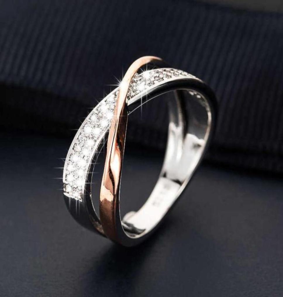 Classic Two Tone X Crossing Finger Rings Female Fashion Micro Paved CZ Crystal Rings Women Silver Color Wedding Rings Jewelry P0816005734
Classic Two Tone X Crossing Finger Rings Female Fashion Micro Paved CZ Crystal Rings Women Silver Color Wedding Rings Jewelry P0816005734