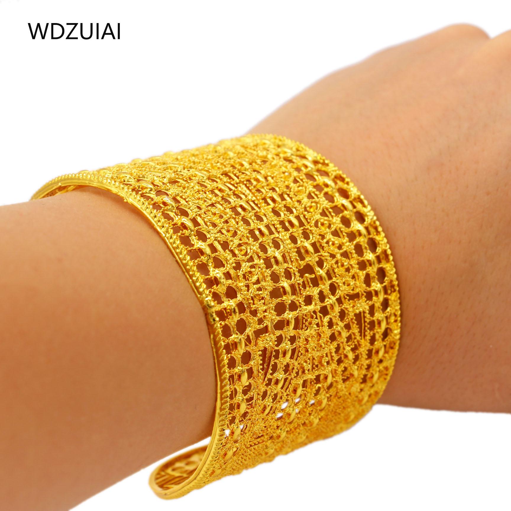 Bangle WDZUIAI New Luxury Cuff Bracelet For Women Bridal Wedding Jewelry Gold Color Bangle Dubai African Ethiopian Party/Wife Best Gift
Bangle WDZUIAI New Luxury Cuff Bracelet For Women Bridal Wedding Jewelry Gold Color Bangle Dubai African Ethiopian Party/Wife Best Gift