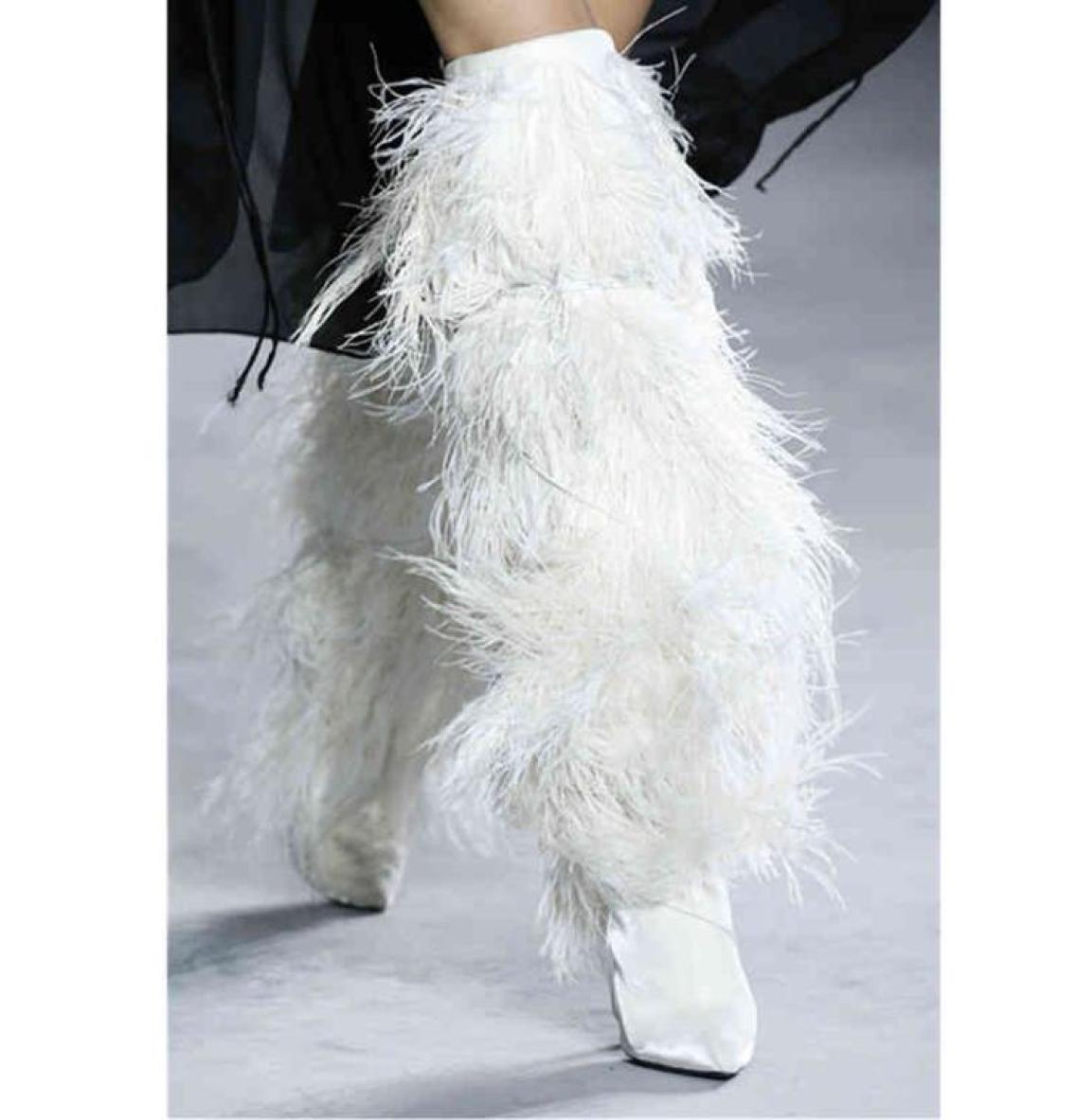 Boots Feather Women High Suede Cross bound Punch Shoe Party Heel Shoes Sexy Ostrich Feathers Over the Knee 2209013119853, Black
Boots Feather Women High Suede Cross bound Punch Shoe Party Heel Shoes Sexy Ostrich Feathers Over the Knee 2209013119853, Black