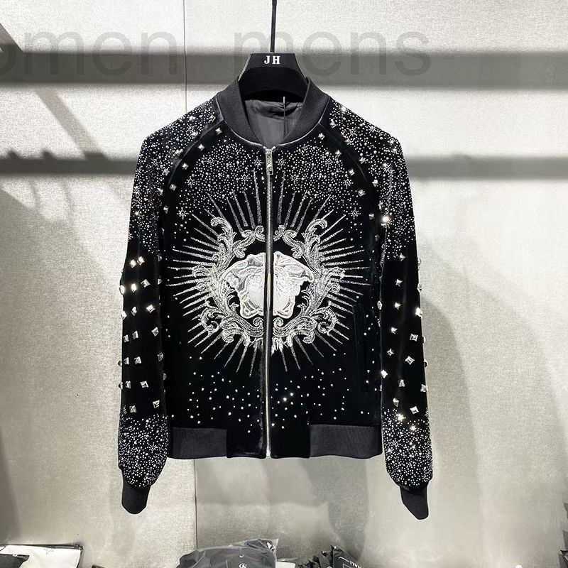 Men's Jackets designer Autumn mens jacket heavy industry embroidery hot diamond cardigan zipper jackets men women rivet coats 6R5R, Black
Men's Jackets designer Autumn mens jacket heavy industry embroidery hot diamond cardigan zipper jackets men women rivet coats 6R5R, Black