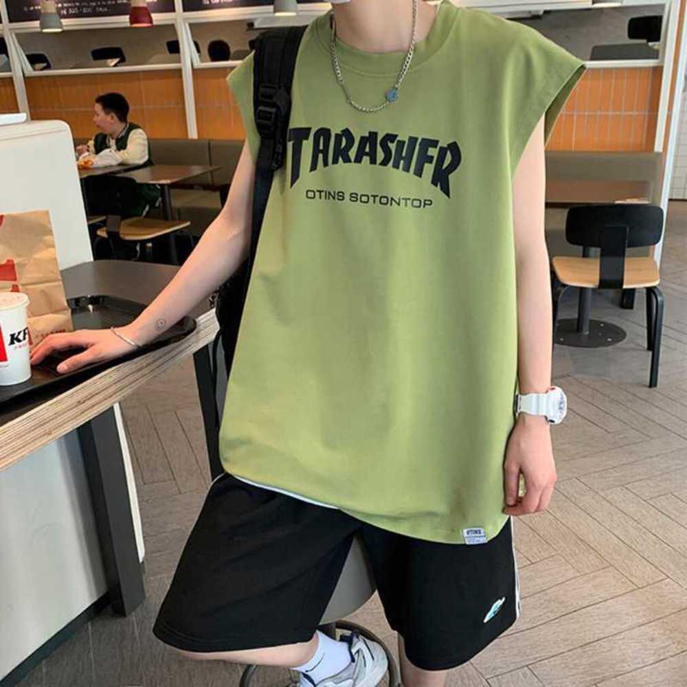 2023 Summer Boys' Casual Tank Top Men's Loose Trendy Sleeveless T-shirt Ins Student Basketball Jersey, White
2023 Summer Boys' Casual Tank Top Men's Loose Trendy Sleeveless T-shirt Ins Student Basketball Jersey, White