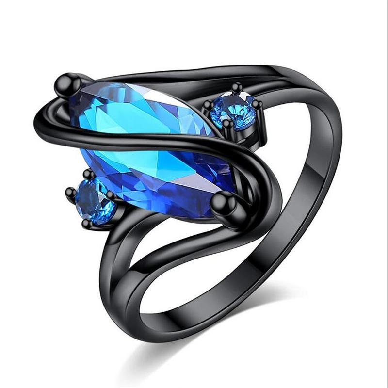 Wedding Rings Arrival Black Color Blue Crystal For Women Bands Engagement Fashion Jewelry Bague Girlfriend Gifts
Wedding Rings Arrival Black Color Blue Crystal For Women Bands Engagement Fashion Jewelry Bague Girlfriend Gifts