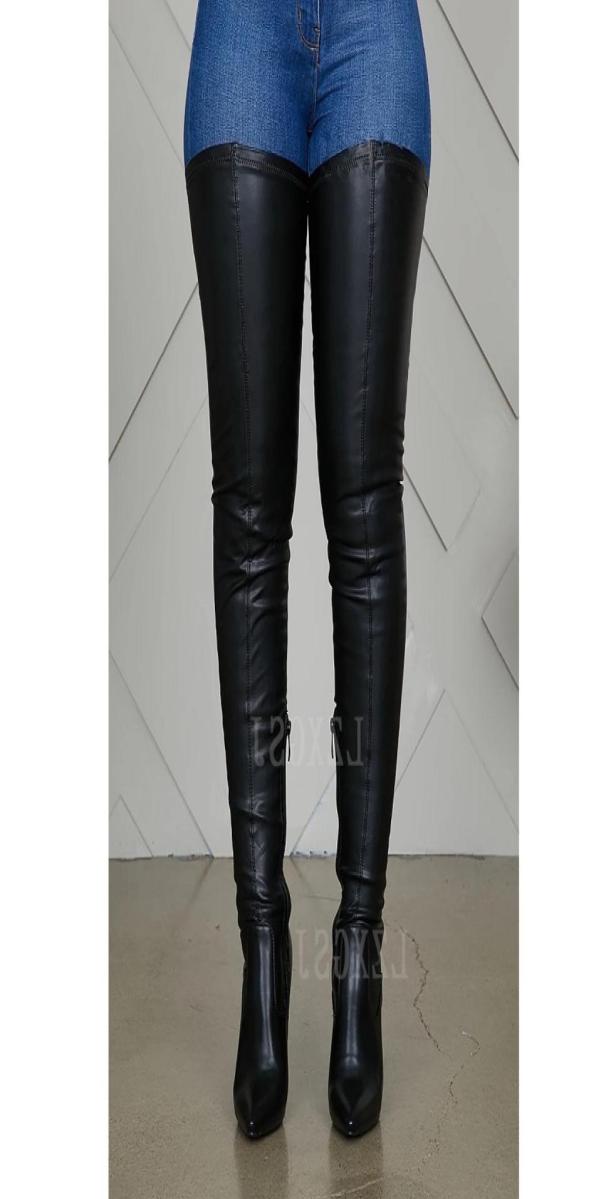 Women Thigh High Boots Pu Leather Black High Heels Ladies Shoes Pointed Toe Stiletto Waterproof Over The Knee Long Boots3044168
Women Thigh High Boots Pu Leather Black High Heels Ladies Shoes Pointed Toe Stiletto Waterproof Over The Knee Long Boots3044168