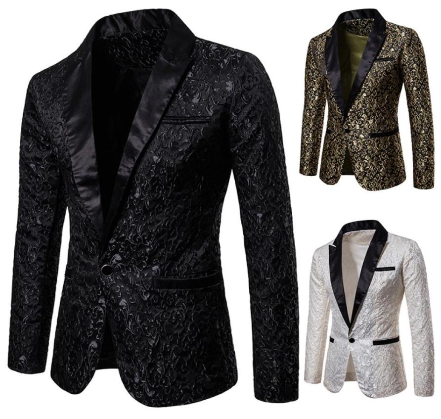 Gold Embrodiery Men039s Casual Jacquard Blazer Slim Formal Wedding Jackets One Button Solid Color Suit Tops Man Blazer Whi8847664, Black
Gold Embrodiery Men039s Casual Jacquard Blazer Slim Formal Wedding Jackets One Button Solid Color Suit Tops Man Blazer Whi8847664, Black