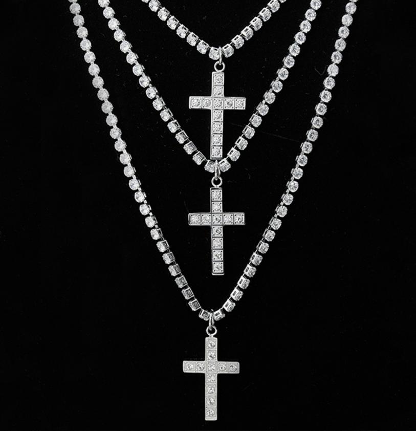 Unisex Men039s Stainless Steel Pendant Necklace CZ Cubic Zircon Cross Hip Hop Cluster Simulated Diamond Tennis 455060cm Chain9405383
Unisex Men039s Stainless Steel Pendant Necklace CZ Cubic Zircon Cross Hip Hop Cluster Simulated Diamond Tennis 455060cm Chain9405383