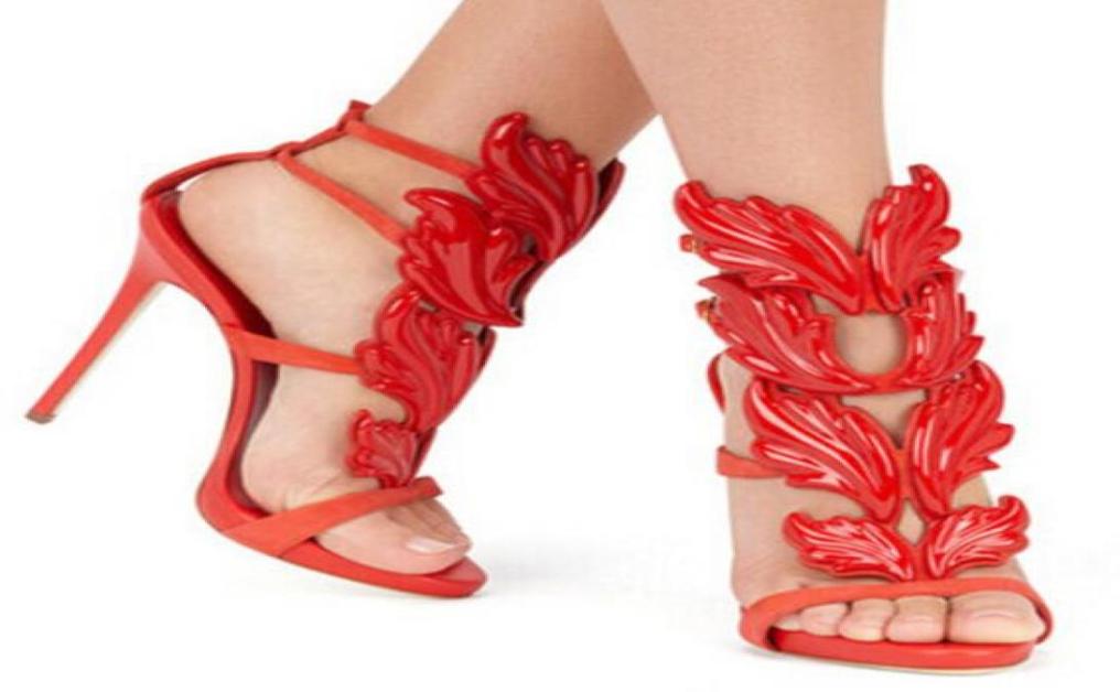 2018 Design Cruel Summer Leaves Angle Wings Shoes Woman Buckle Strap Gladiator High Heels Sandals Women Gold Silver Yellow White5072339
2018 Design Cruel Summer Leaves Angle Wings Shoes Woman Buckle Strap Gladiator High Heels Sandals Women Gold Silver Yellow White5072339