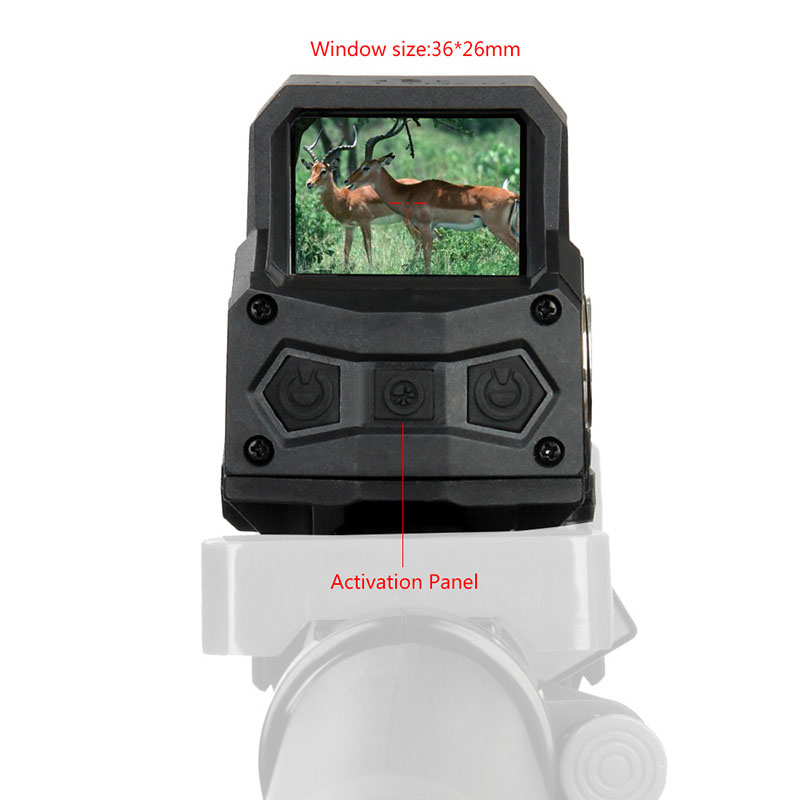 MH1 Red Dot Sight Scope USB charge Dual Motion Sensor Reflex Sight 2 MOA Red Dot Reticle with Side Leveling Marks