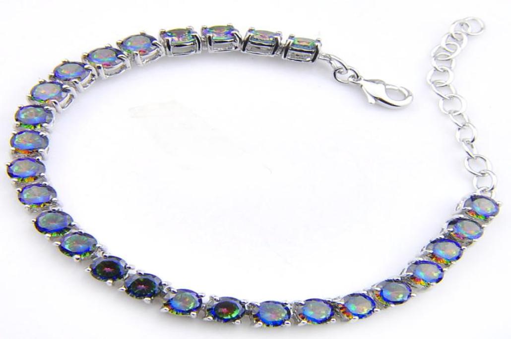 Luckyshine sell fashion Round Colored Natural Mystic Topaz Gems Silver For Women Charm Bracelets Tennis Men Bracelets 8 inch1121239
Luckyshine sell fashion Round Colored Natural Mystic Topaz Gems Silver For Women Charm Bracelets Tennis Men Bracelets 8 inch1121239