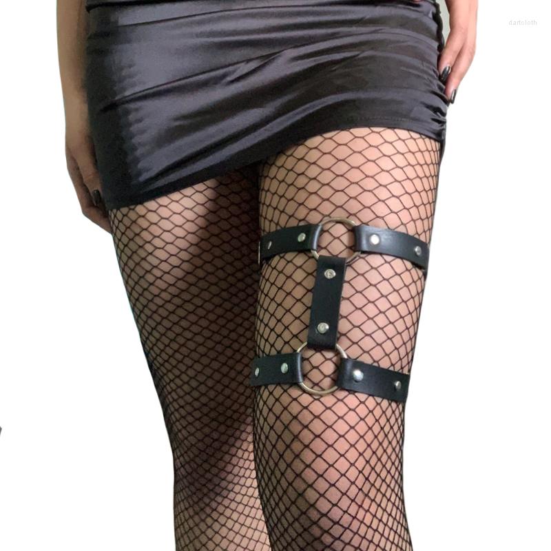 Garters Fashion Sexy Leather Strap Legs Harness Thigh Belt Suspender BDSM Bondage Garter For Sex Stockings Girl Festival Jewelry, Style6