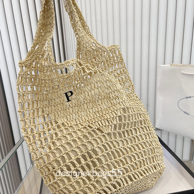 23SS Fashion Straw Hollow Totes Designer Womens Shopping Bags New Summer Raffia Tote Woven Beach Shoulder Bag Handbag Summer Seaside Vacation Item, Beige
23SS Fashion Straw Hollow Totes Designer Womens Shopping Bags New Summer Raffia Tote Woven Beach Shoulder Bag Handbag Summer Seaside Vacation Item, Beige