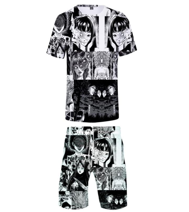 Japan Horror Comic Junji Ito 3D Print Summer Short Sleeve Tshirt and Beach Shorts Two Piece Set Casual Sportswear Streetwear2678638, Orange
Japan Horror Comic Junji Ito 3D Print Summer Short Sleeve Tshirt and Beach Shorts Two Piece Set Casual Sportswear Streetwear2678638, Orange