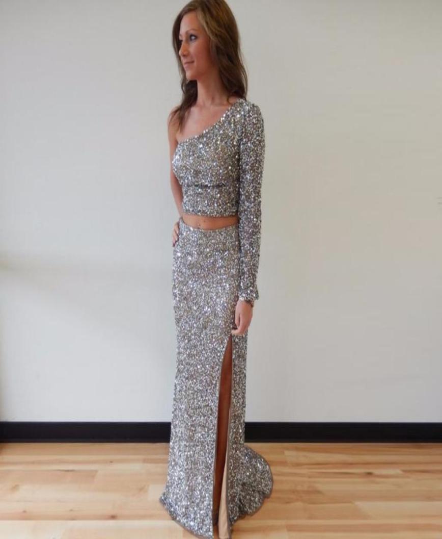 Glamorous One Shoulder Full Sleeve Two Piece Long Sheath Prom Dresses Sexy High Slit Sequins Prom Party Dresses Evening Gowns Cust2464959, Purple
Glamorous One Shoulder Full Sleeve Two Piece Long Sheath Prom Dresses Sexy High Slit Sequins Prom Party Dresses Evening Gowns Cust2464959, Purple