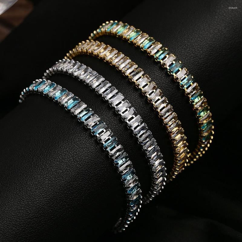 Link Bracelets Luxurious Bright Zircon Bracelet Femininity Jewelry Gift Daughter Wife Product
Link Bracelets Luxurious Bright Zircon Bracelet Femininity Jewelry Gift Daughter Wife Product